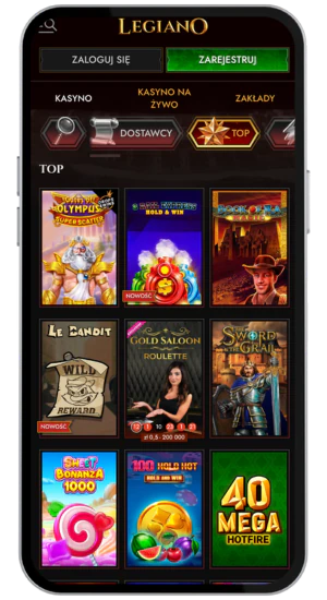 rejestracja na Legiano Casino